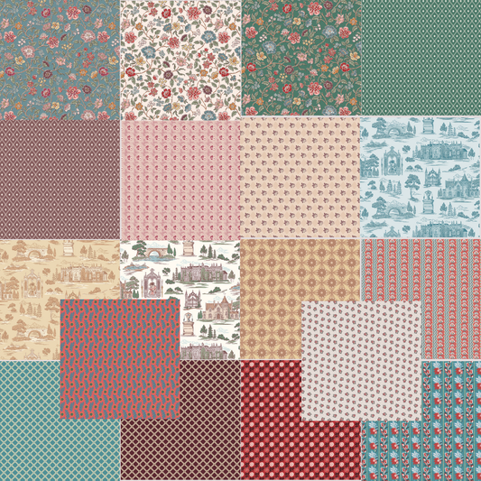 Northanger Abbey Fat Quarter Bundle – 18 Pc Jane Austen Fabric | Riley Blake Designs (Preorder)