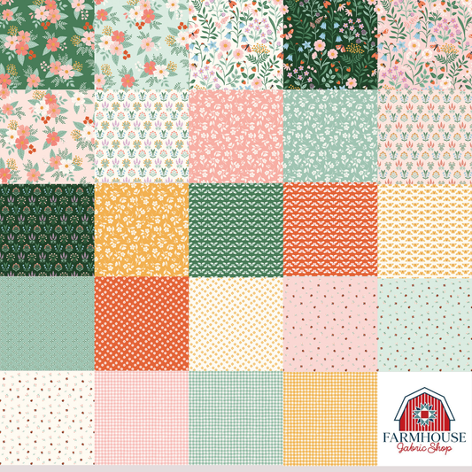 Meadow Moments β’ 5" Stacker (42 pcs) β’ Little Forest Atelier β’ Riley Blake Designs β’ Preorder February 2026