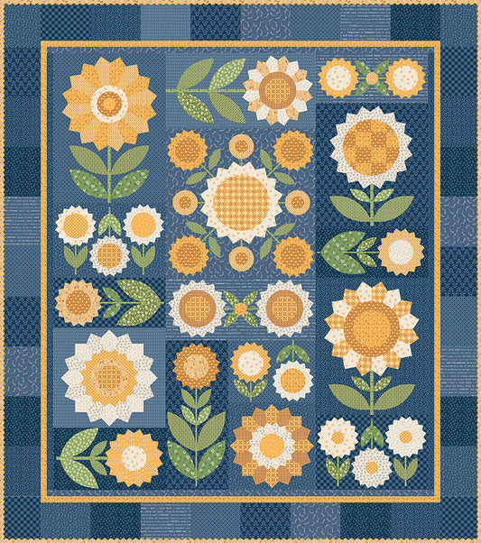 Fresh as a Daisy Quilt Kit – Denim & Daisy by Lori Holt (October 2026 Preorder)