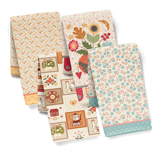 Baked with Love Dish Towel Panel β Lori Holt β Lightweight Canvas