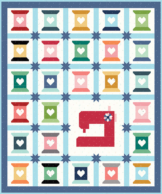 Heart to Sew Quilt Kit Featuring Dainty Daisy by Beverly McCullough – 50% Deposit March 2027 Preorder