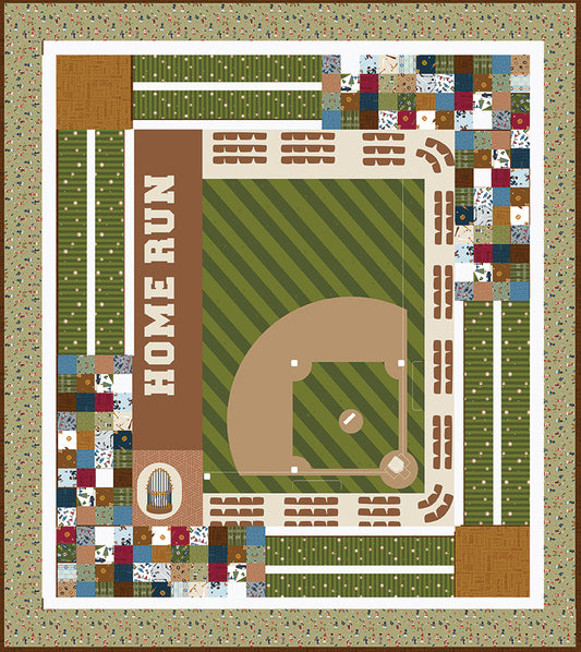 Home Run Panel Quilt Kit β 50% Deposit January 2027 Preorder - Hometown Heroes by Jennifer Long for Riley Blake Designs