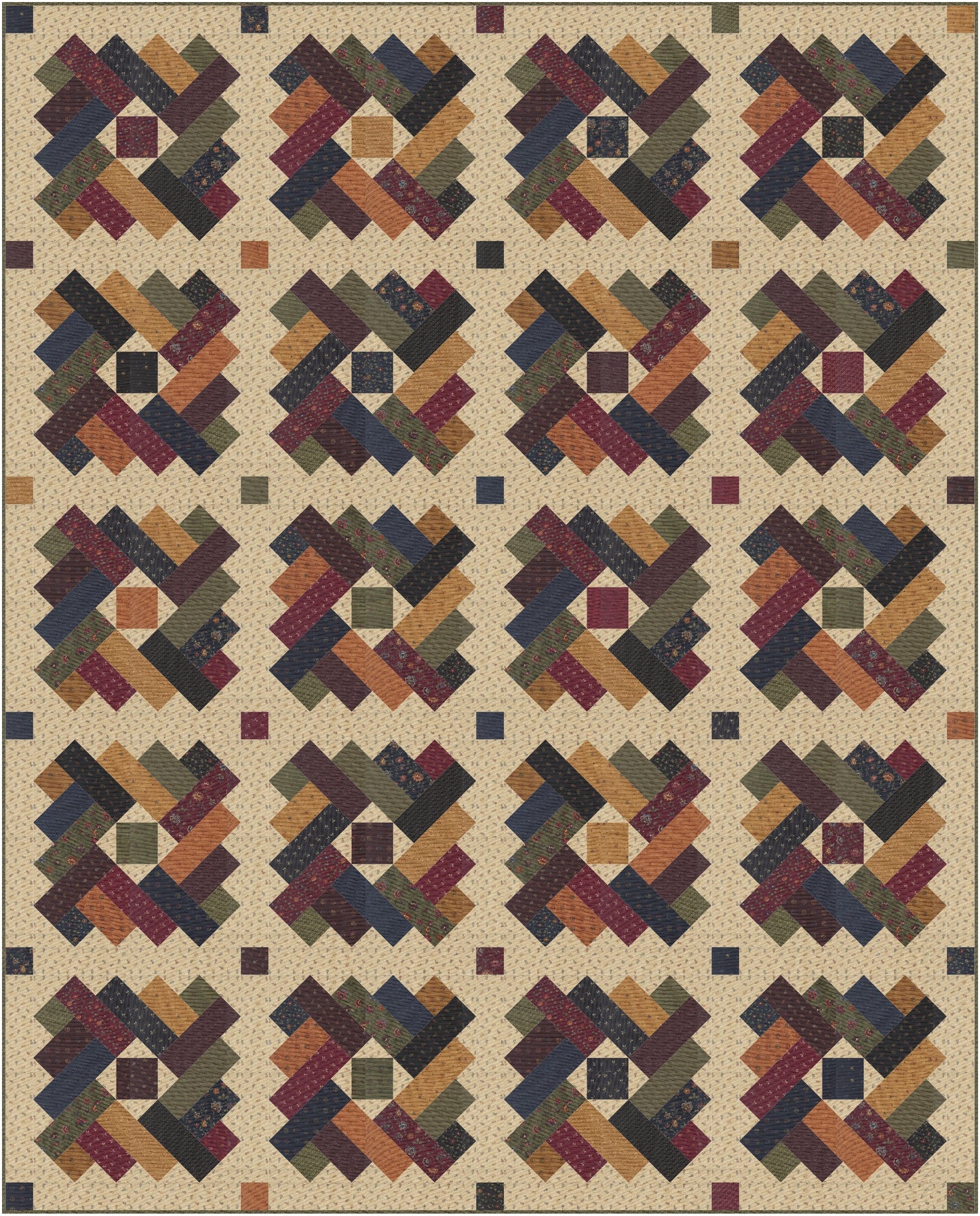 French Twist Quilt Kit – 50% Deposit – Honeysuckle Farm by Kansas Troubles – Moda Fabrics – October 2026 Delivery
