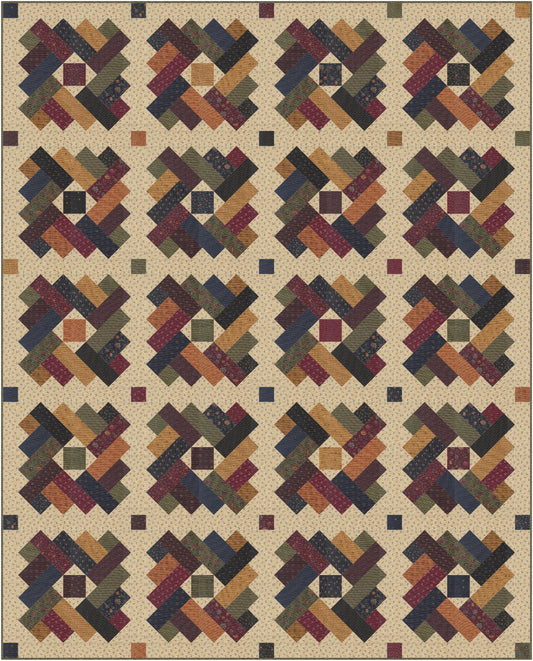 French Twist Quilt Kit β 50% Deposit β Honeysuckle Farm by Kansas Troubles β Moda Fabrics β October 2026 Delivery