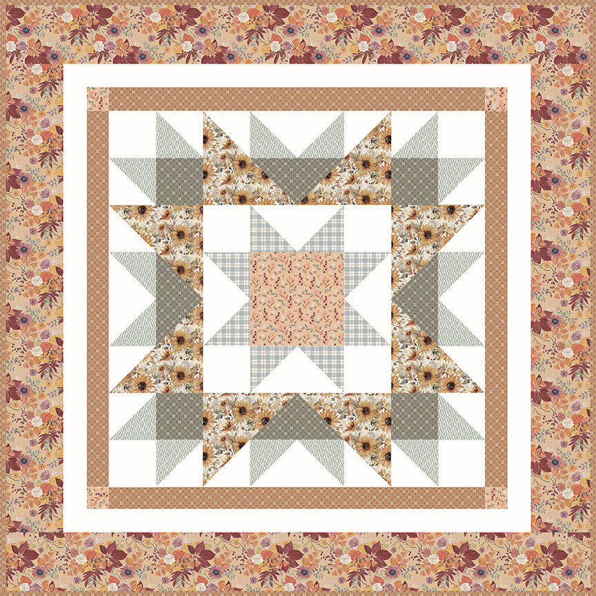 Evening Star Table Topper Kit – Modern Prairie – Riley Blake Designs – Evening on the Prairie – 50.5" x 50.5" – Ships Oct 2025 – KT-16741