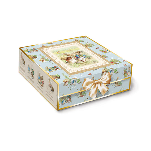 Preorder – Peter’s Garden Adventures Quilt Kit featuring Peter Rabbit™ and Benjamin Bunny™ – Bluebird Patterns for Riley Blake Designs