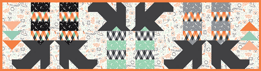 Witches Feet Table Runner Quilt Kit – Frank and Friends by My Mind’s Eye (Preorder • May 2026)