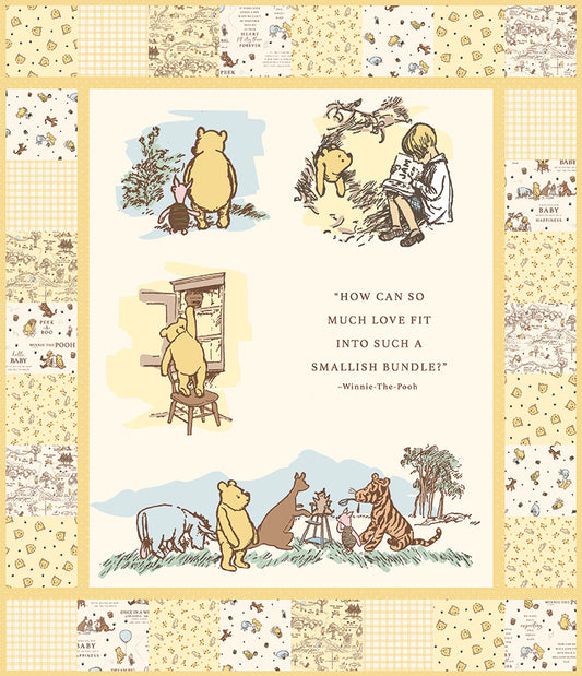 Winnie-the-Pooh Baby Panel Quilt Kit β Collector Box β 50% Deposit β November 2026 Preorder