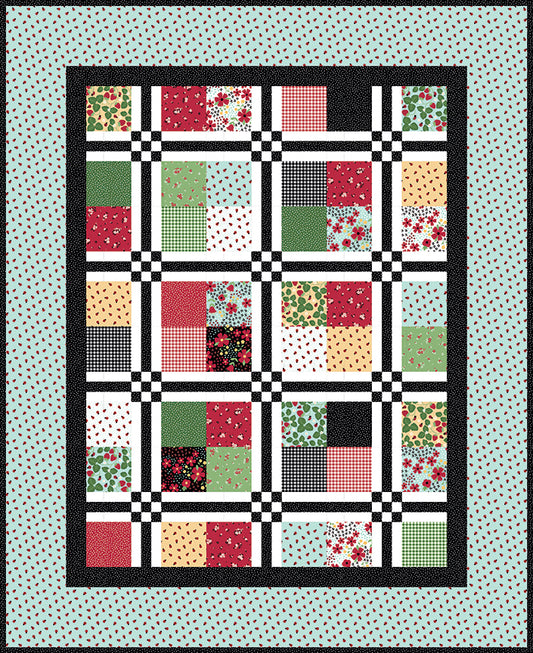 Preorder — Ladybug Picnic Quilt Kit — Little Ladybug by Lori Whitlock — 52″ × 64″ — Arriving August 2026