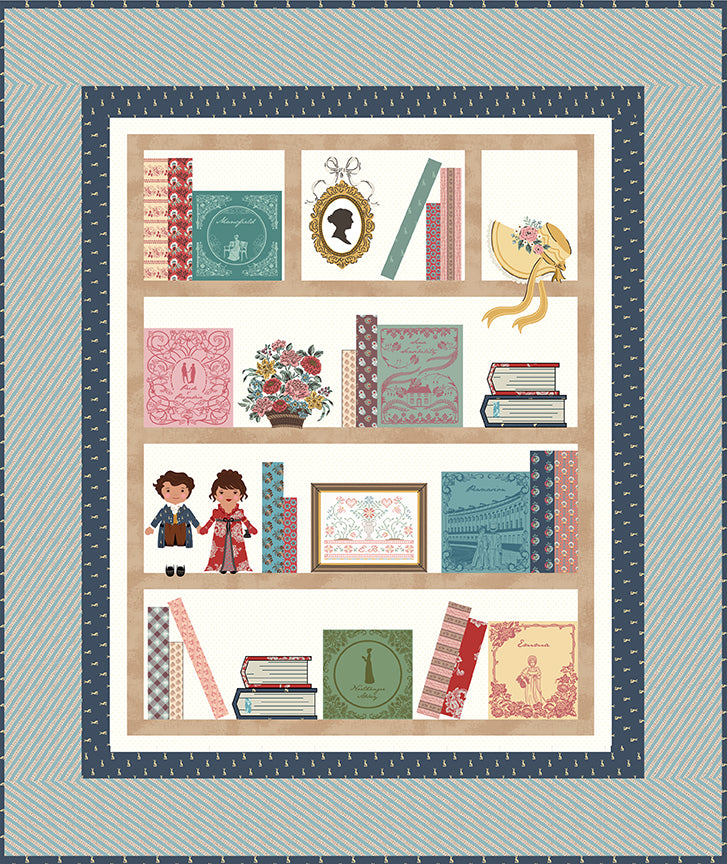 Jane Austen Machine Embroidery Quilt USB + Fabric Kit – 50% Deposit Preorder – April 2026