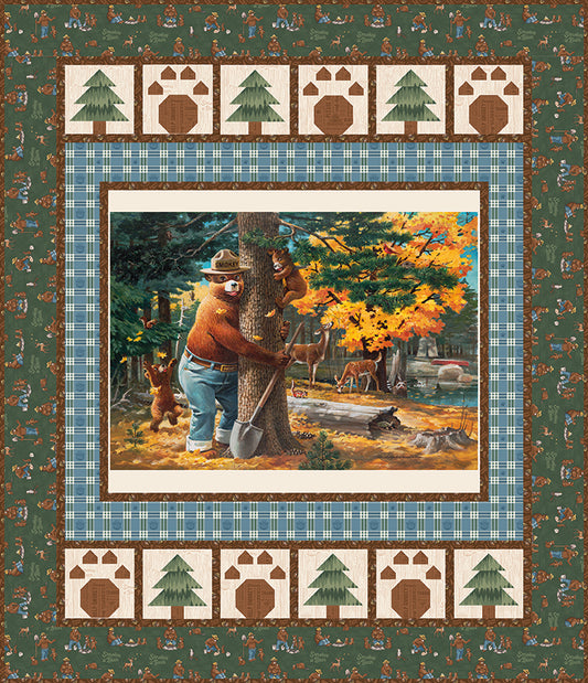 Only You Smokey Bear Panel Quilt Kit | Riley Blake Designs | 50% Deposit Preorder | May 2027