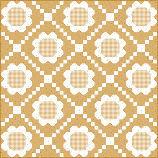 Daisy Mae Quilt Kit β Honey Colorway β Bees and Blossoms by Lindsey Weight β Primrose Cottage Quilts β 60" x 60" β November 2026 Preorder β 50% Deposit