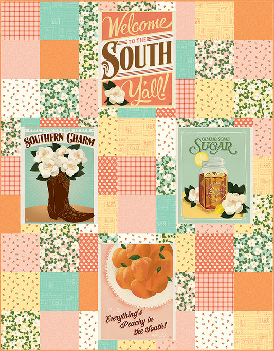 Preorder β Picture Perfect Quilt Kit β Southern Charm by The RBD Designers β Pattern by Molly Cook β Throw 56" x 72" β Riley Blake Designs