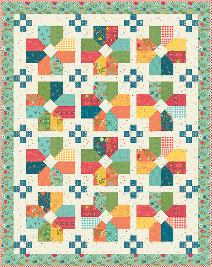 Extrovert Straight Setting Quilt Kit | Heather Peterson for Riley Blake Designs – First Blooms Collection