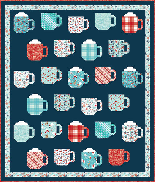 Mod Mugs Quilt Kit (68" x 80") – A Perfect Winter – Preorder Quilt Kit