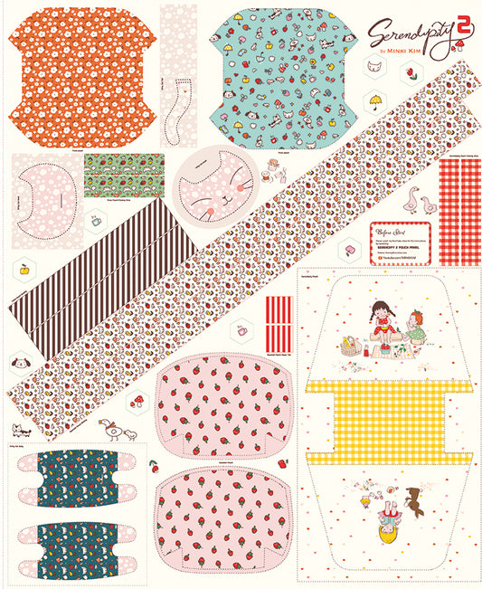 Serendipity 2 Zipper Pouch Panel β Make 3 Pouches | Minki Kim | Riley Blake | Preorder Feb 2026