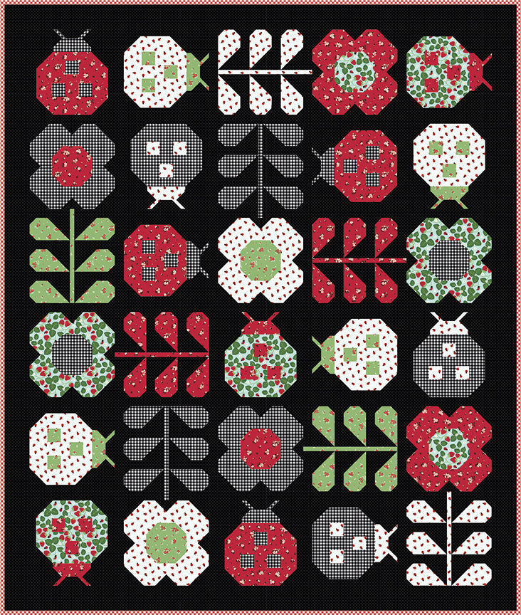 Preorder — Hello Spring Quilt Kit (58″ × 68½″) — Little Ladybug by