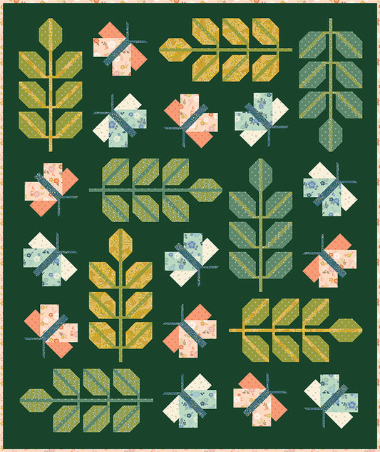 Oak Moth Quilt Kit (54" x 67 1/2") β Luna Field Collection β 50% Deposit Preorder β December 2026