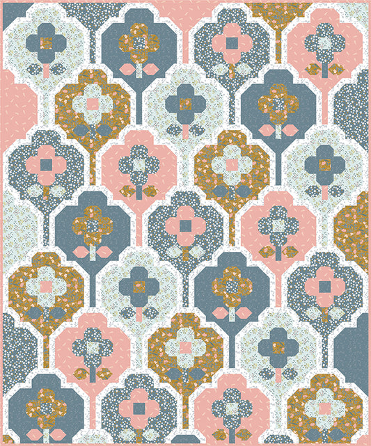 Wallflower Quilt Kit Large Throw – Petals & Hazel | September 2026 Preorder