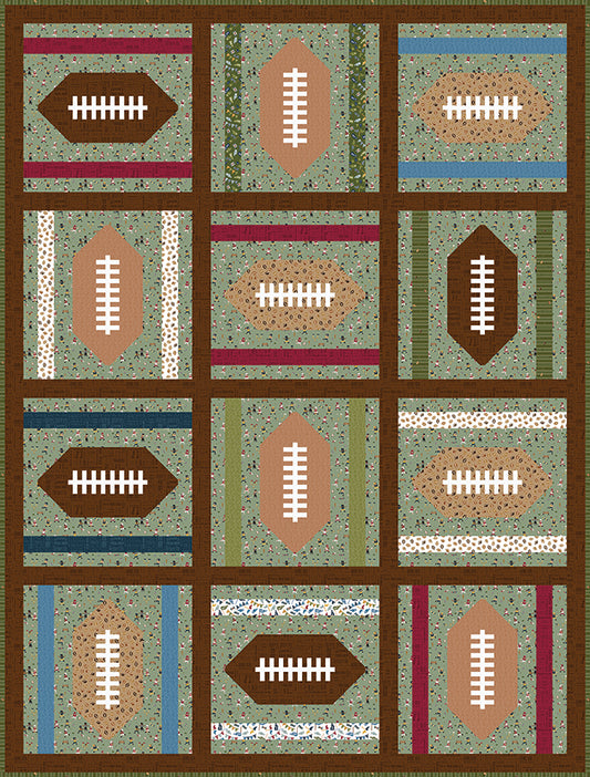 End Zone Quilt Kit β 50% Deposit January 2027 Preorder | Hometown Heroes by Jennifer Long for Riley Blake Designs