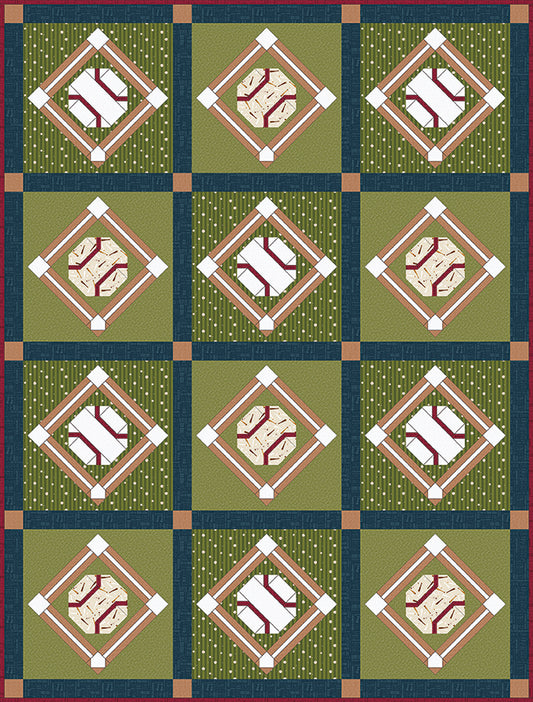 Grand Slam Quilt Kit β 50% Deposit January 2027 Preorder | Hometown Heroes by Jennifer Long for Riley Blake Designs