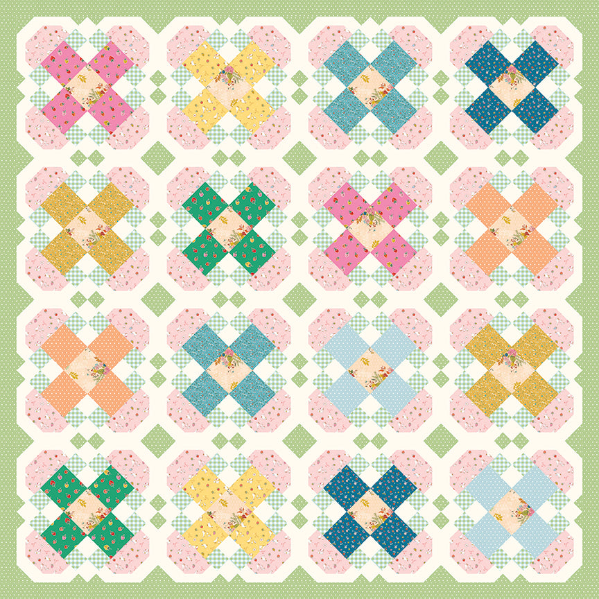 Cottage Garden Quilt Kit - Ashmere Collection by Minki Kim - 50% Deposit January 2027 Preorder