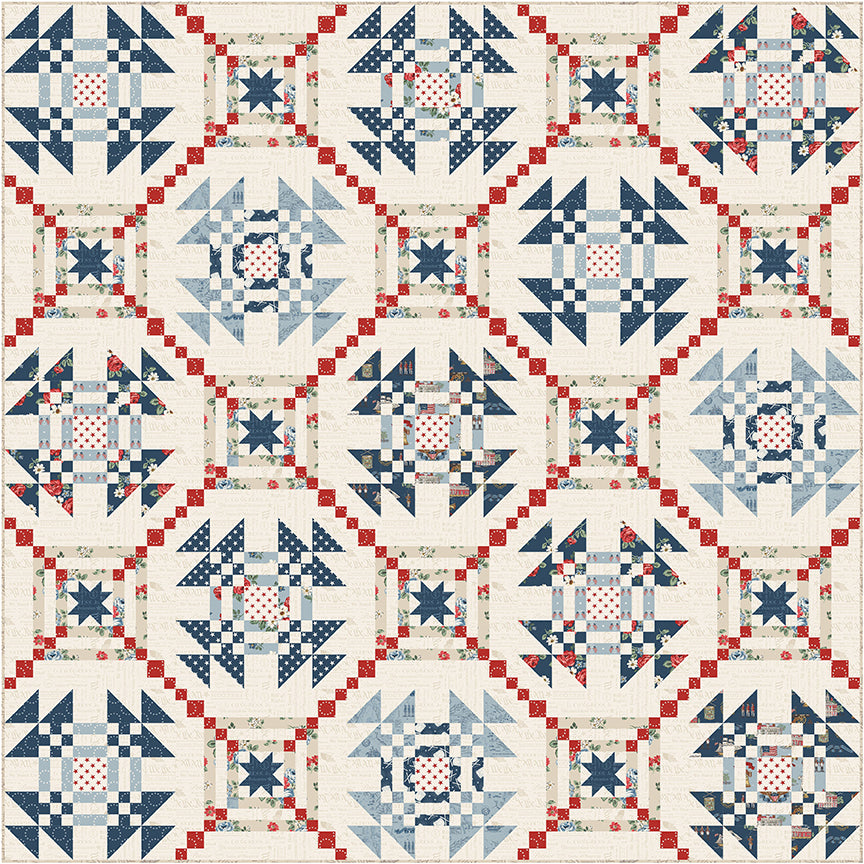 Preorder – Patriot Dream Quilt Kit – Featuring Independence Collection by RBD Designers for Riley Blake Designs