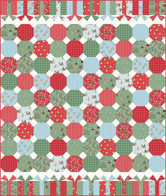Echo Park Paper Co. Winnie-the-Pooh Christmas Winter Wraps Quilt Kit β 50% Deposit June 2027 Preorder