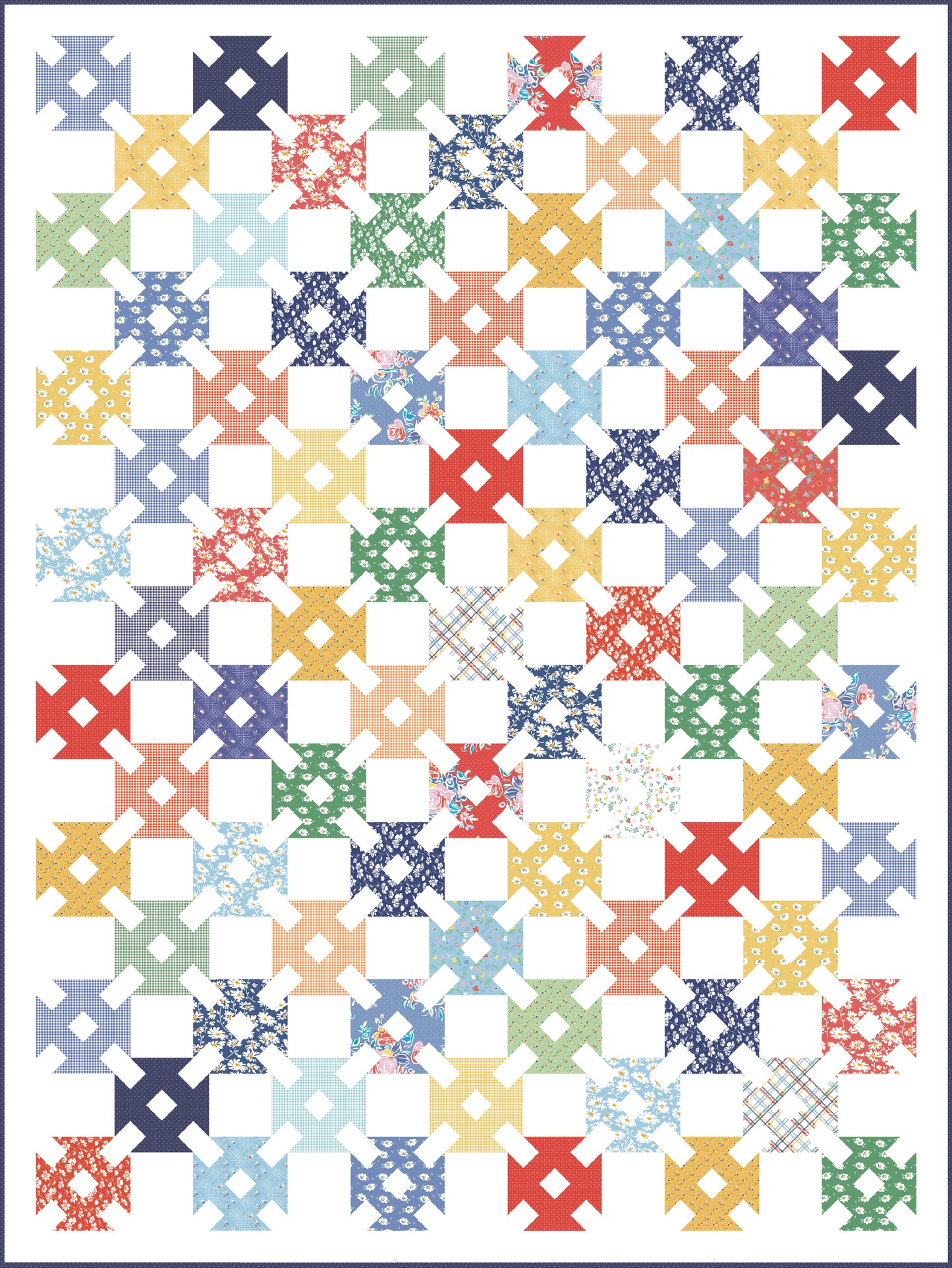 Darling Dashes Quilt Kit – American Jane – Always in Season – Riley Blake Designs – 64" x 85"