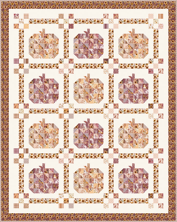 Prairie Pumpkin Patch Quilt Pattern | Modern Prairie Fall Quilt