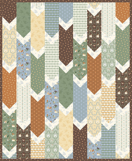 Faraway Kingdom Quilt Kit – 54" x 66" | Pattern + Fabric for Quilt Top & Binding