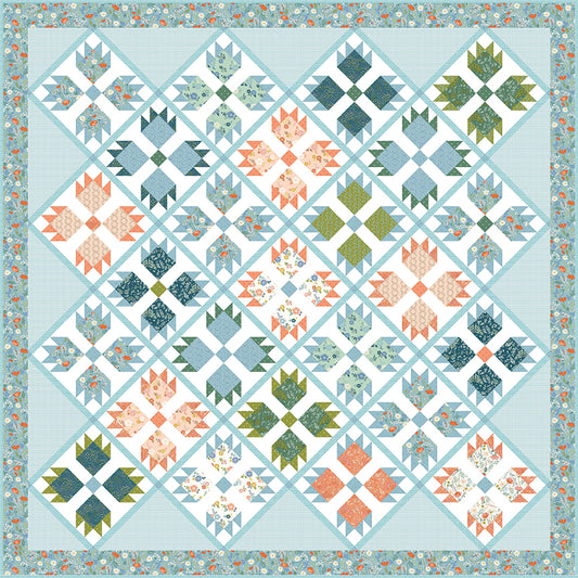 Field of Blooms Quilt Kit (93" x 93") β Luna Field Collection β 50% Deposit Preorder β December 2026