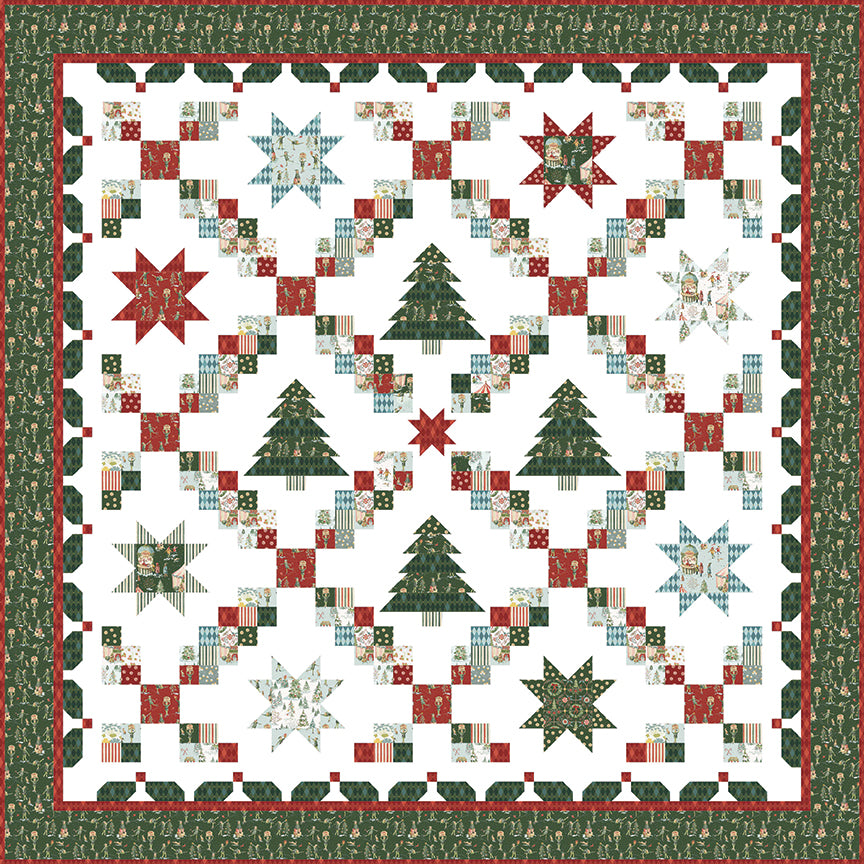 Winter Wonderland Quilt Kit – Santa’s Fair by Lisa Audit | 88" x 88" | 50% Deposit Preorder | May 2027