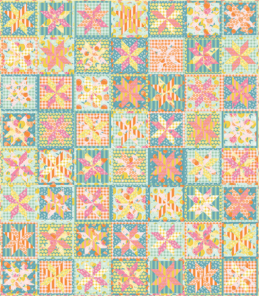 My Mind's Eye Citrus Kiss Lemonade Quilt Kit β 50% Deposit June 2027 Preorder