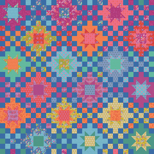 Flicker Quilt Kit β Kipling Gardens β 75x75 Large Throw β Riley Blake Designs Preorder June 2026