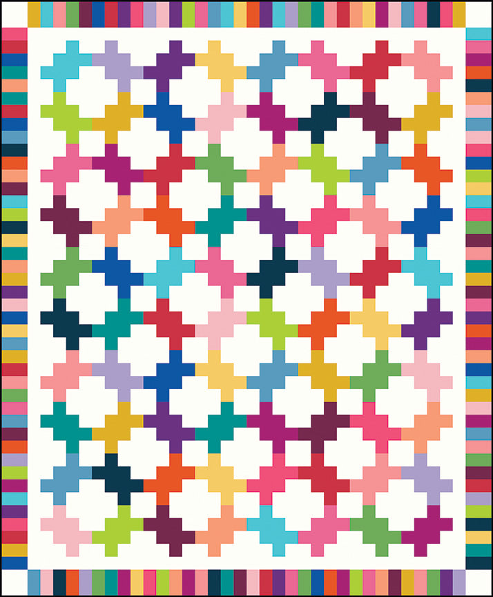 Mosaic Knots Quilt Kit by Christa Watson | 76" x 92" | 50% Deposit Preorder | October 2026