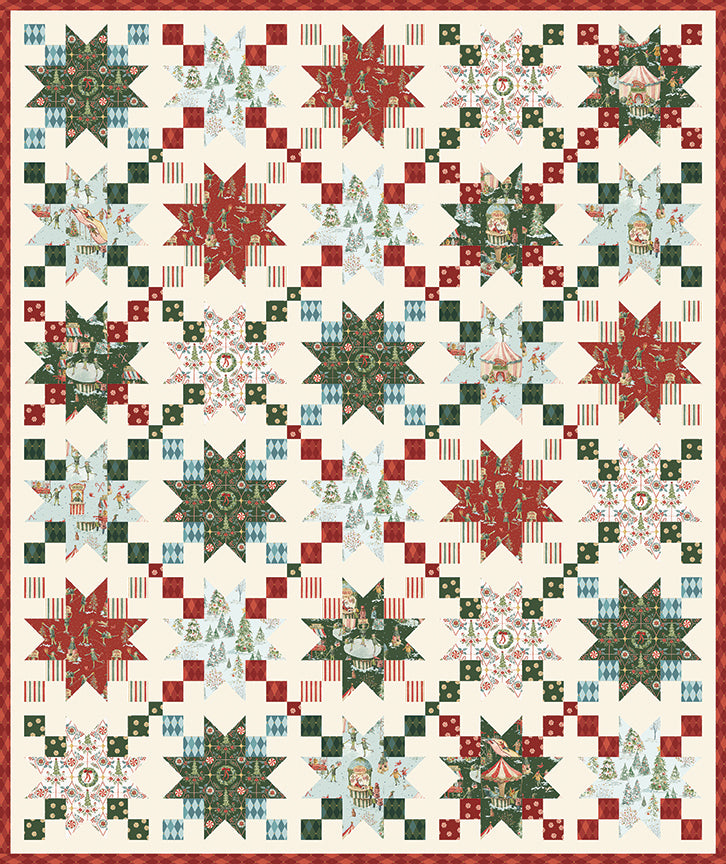 Dorris Quilt Kit – Santa’s Fair by Lisa Audit | Throw Size 68" x 81" | 50% Deposit Preorder | May 2027