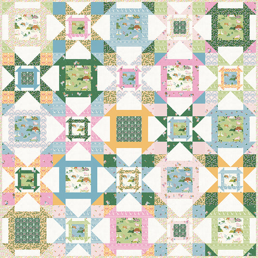 Country Churn Quilt Kit – 50% Deposit – December 2026 Preorder – Countryside Dreams – 60” x 60”