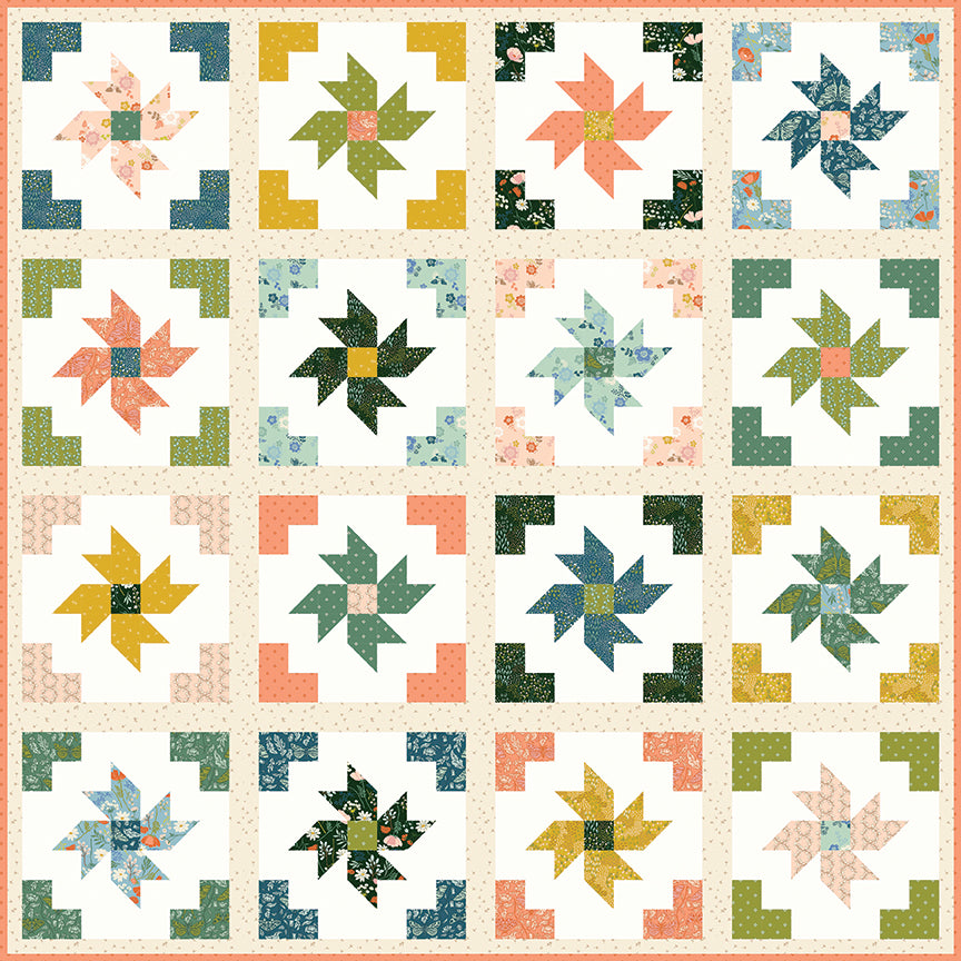 Floral Hall Quilt Kit – 64" x 64" Throw – 50% Deposit – December 2026 Preorder
