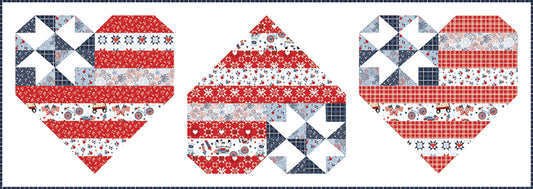 Star Spangled Table Runner by The Tipsy Needle β Hooray for the USA Collection by Dani Mogstad for Riley Blake Designs - 50% Deposit February 2027 Preorder