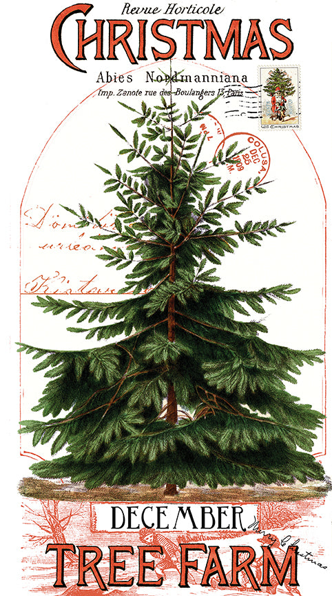 Classic Christmas Botanical Main Panel | J. Wecker Frisch for Riley Blake Designs – 24" x 43" Holiday Quilt Panel