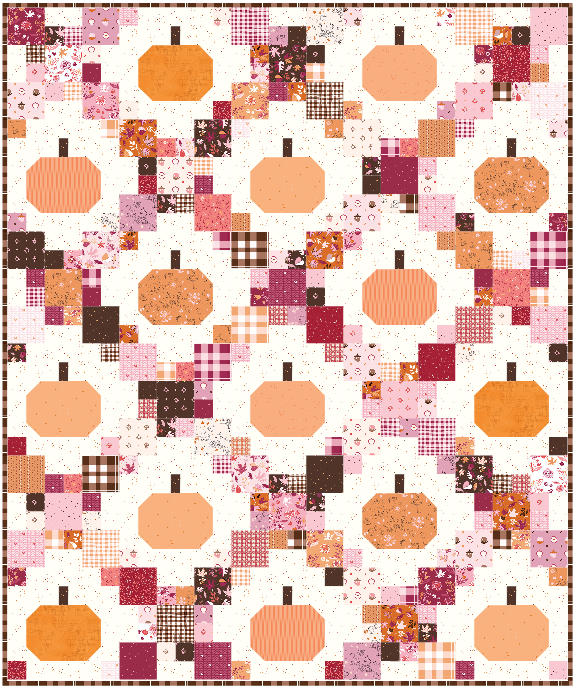 Pumpkin Patch Quilt Kit – Apple Pie Filling by Gracey Larson | 60" x 72" | 50% Deposit Preorder | June 2027