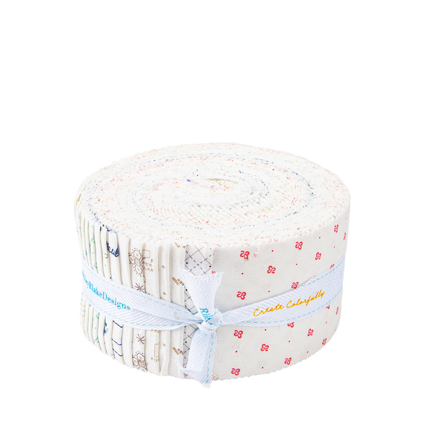 Bee Bundle Rolie Polie – Limited Edition Backgrounds | Lori Holt for Riley Blake Designs | 2.5" Strip Roll Jelly Roll Quilt Fabric