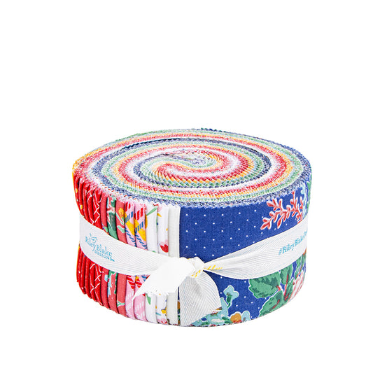 Simple Pleasures Rolie Polie β 2.5" Strip Roll | American Jane for Riley Blake Designs | Jelly Roll Quilt Fabric