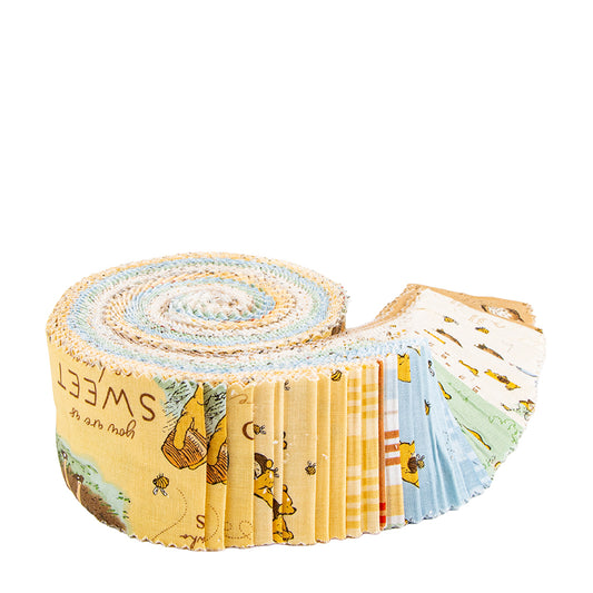 Winnie the Pooh Rolie Polie β 40 Strips by Echo Park | Riley Blake Precut