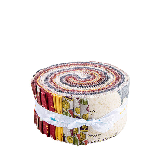 Preorder - American Honor Rolie Polie β 2 Β½β Fabric Strips | 40pc Precut Bundle by Vicki Gifford for Riley Blake Designs