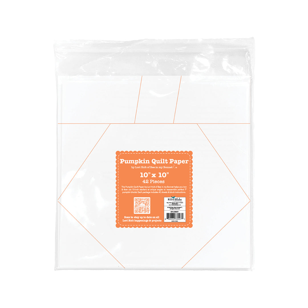 Lori Holt 10" Pumpkin Quilt Paper | Autumn Collection | Bee in My Bonnet for Riley Blake Designs