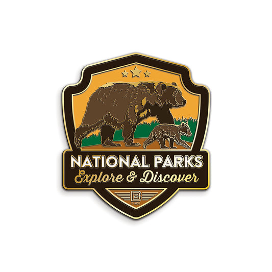 Explore & Discover Bear & Cub Needle Minder | Anderson Design Group | 50% Deposit Preorder | April 2027