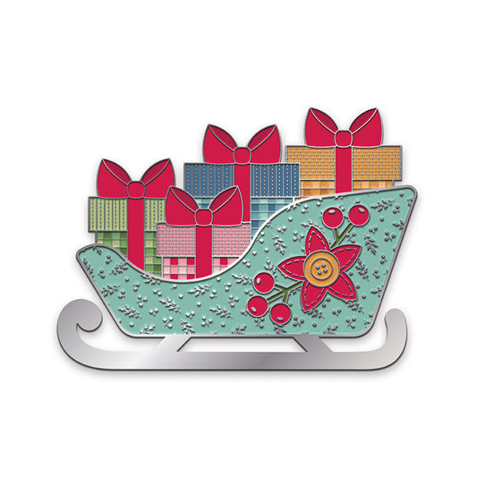 Santa’s Sleigh Needle & Scissor Minder – Lori Holt | 50% Deposit Preorder | July 2027