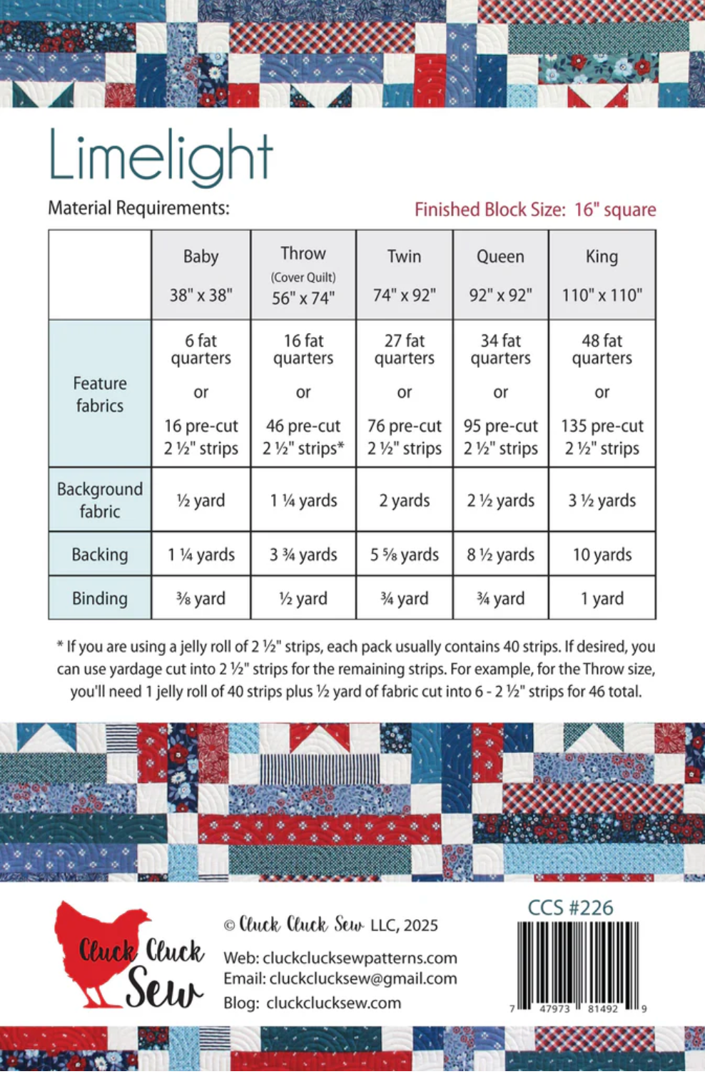 Cake Mix Quilt Pattern – Cluck Cluck Sew